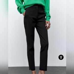 Zara Jogger Waist Pants Black XS